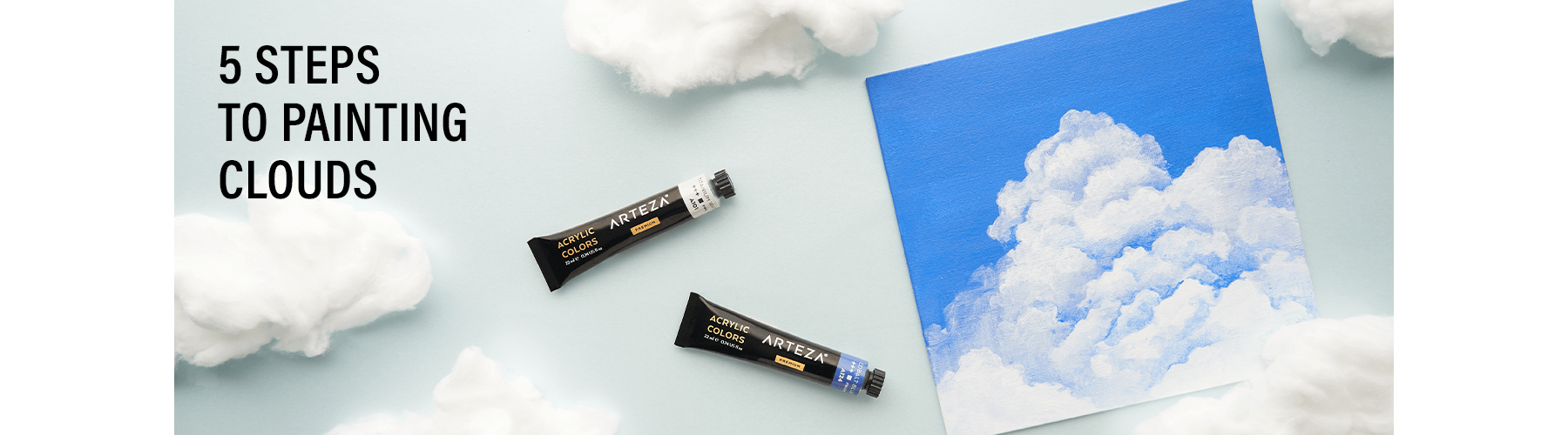 How To Make Sky Blue Color - Mix Acrylic Colors 