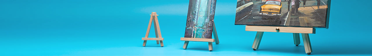 Arteza 12 Wooden Tripod Art Easel for Canvas, Artwork, Displays - 6 Pack