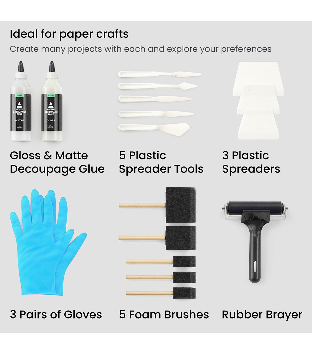 Decoupage Glue Craft Starter Kit