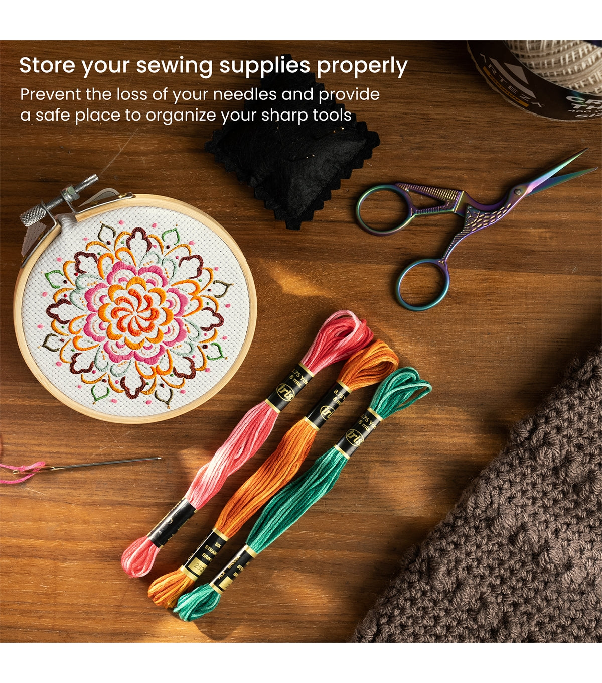 Embroidery Accessory Set - 62 Pieces