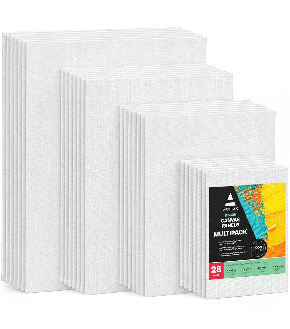 Mixed Shape Canvases, Multipack - Set of 10 –