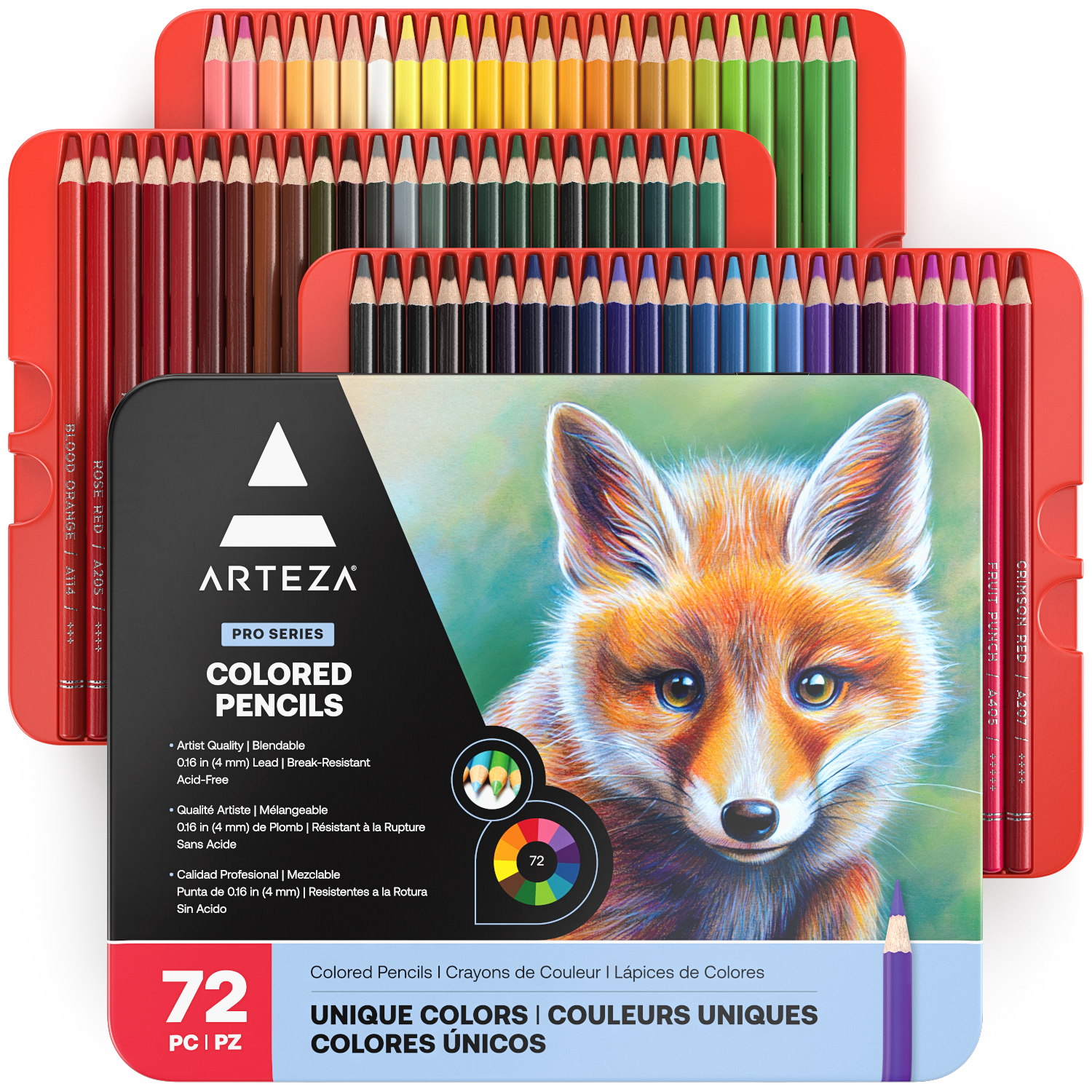 72 Colored Pencils Set Oil Based for Adults Kids Art Craft Colouring Books  Drawing