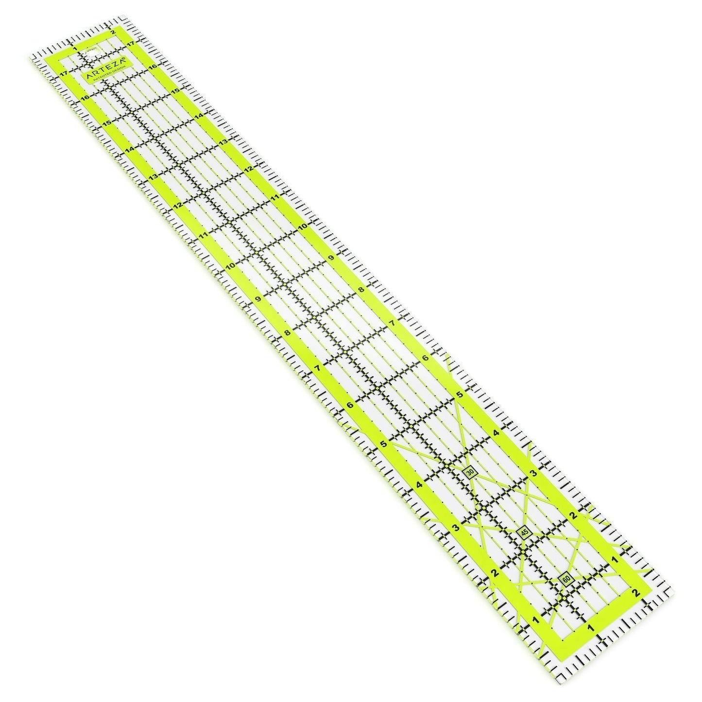 Acrylic Quilter's Ruler, 2.5" x 18"