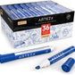 Dry Erase Markers, Blue, Chisel Tip - 36 Pack