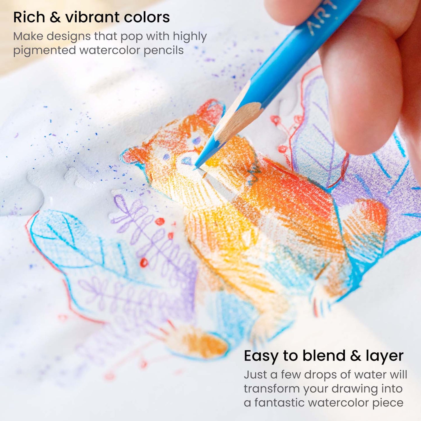 Watercolor Pencils, Bright - Set of 72
