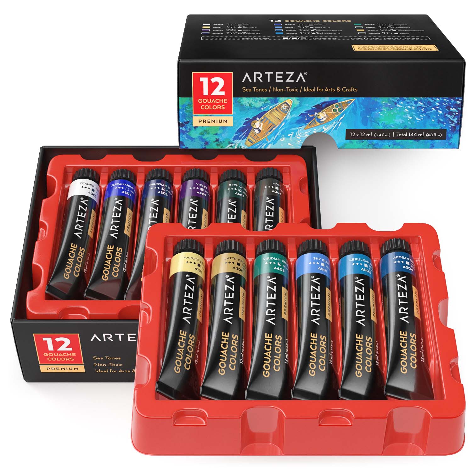  ARTEZA Acrylic and Gouache Paint Set Bundle, Painting Art  Supplies for Artist, Hobby Painters & Beginners : Arts, Crafts & Sewing