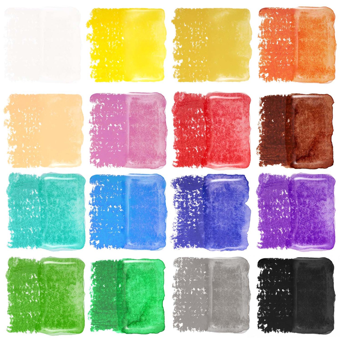 Kids Twistable Gel Crayons Color Chart