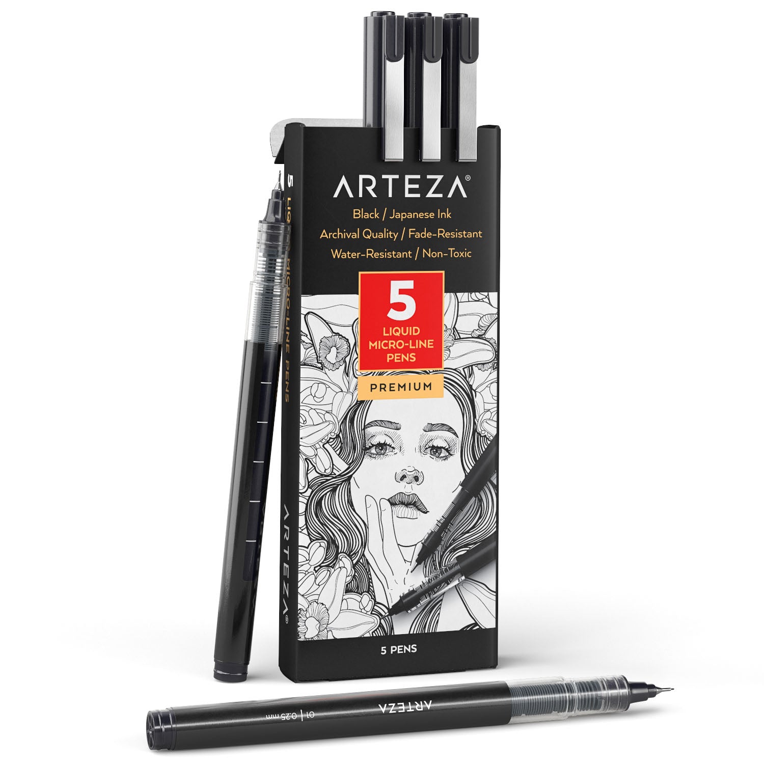 Like it Drafting Pen Set of 12 Micro Pens,Art Pens,Fineliner  Ink Pens Micro Nib Sketch Pens - Fineliner Pen