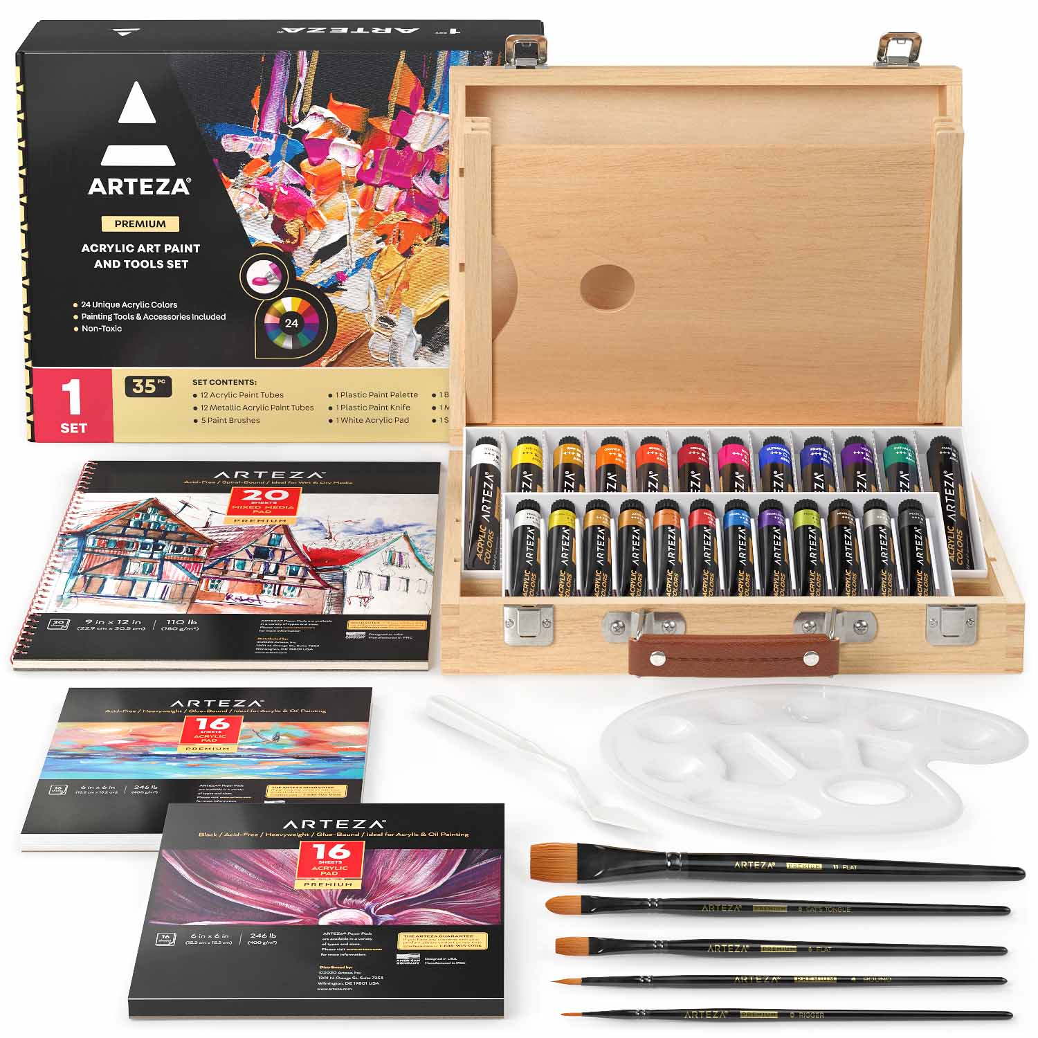 Professional 12/18/24/36 Colors Acrylic Paint Set 12ML Hand Painted Wall  Drawing craft Painting Pigment Set For Art Supplies