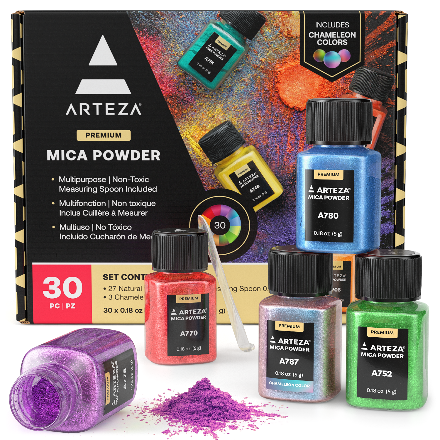 How to use mica powder - Arteza mica powders product review 