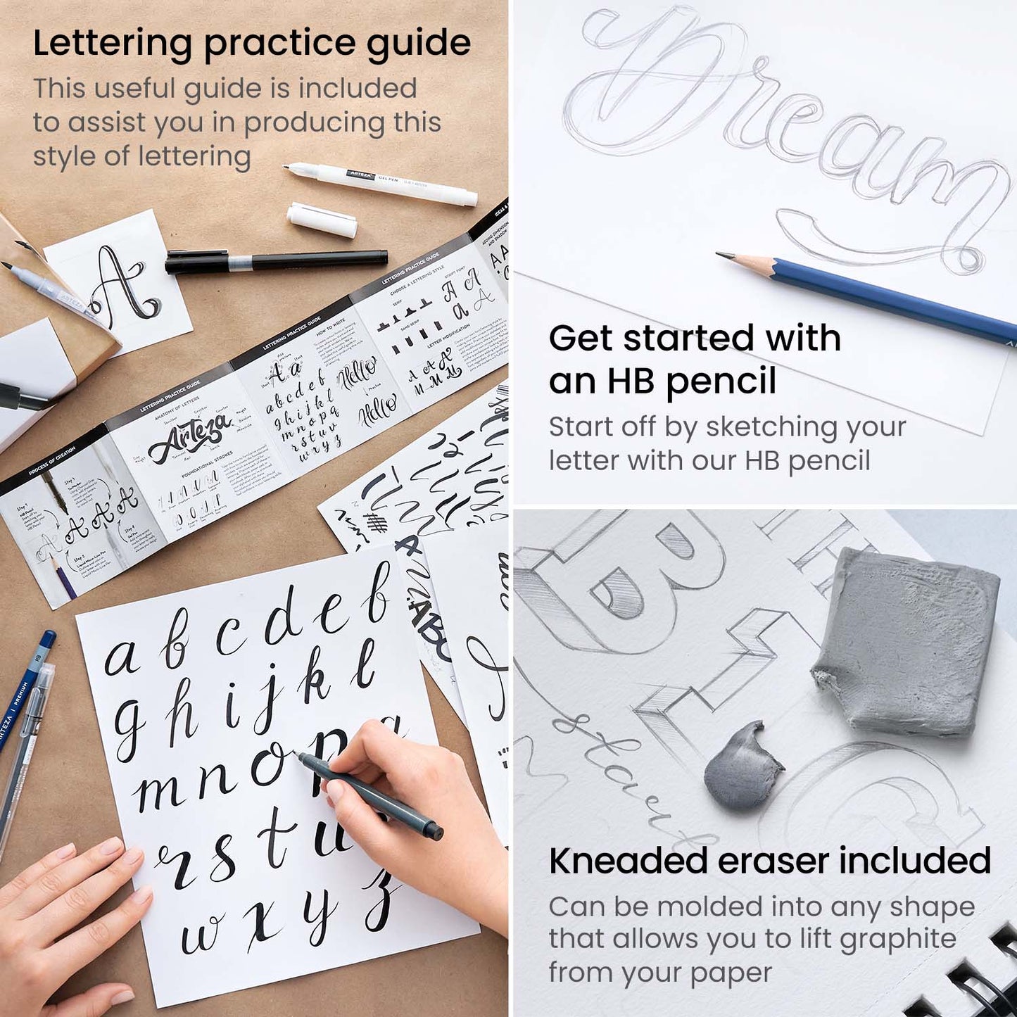 Beginner Hand Lettering & Calligraphy Set - 12 Pieces