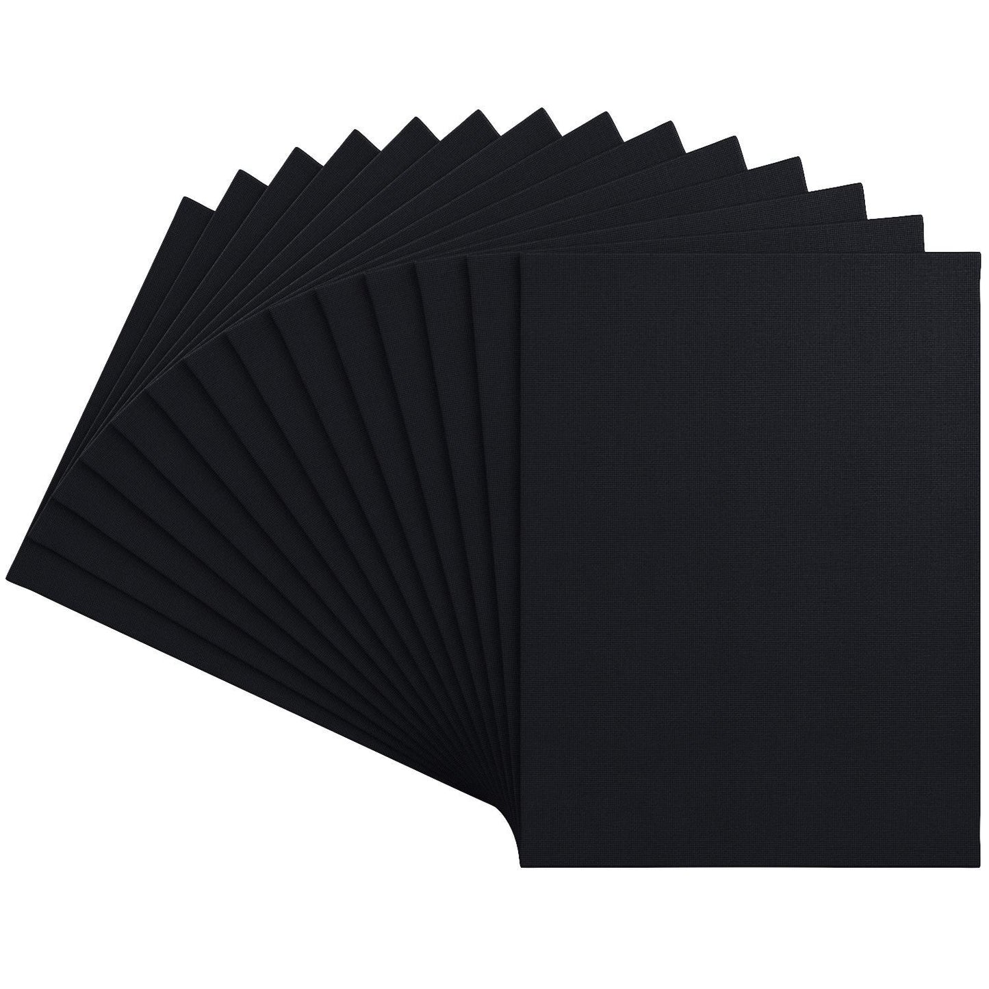 Classic Canvas Panels, Black, 9" x 12" - Pack of 14