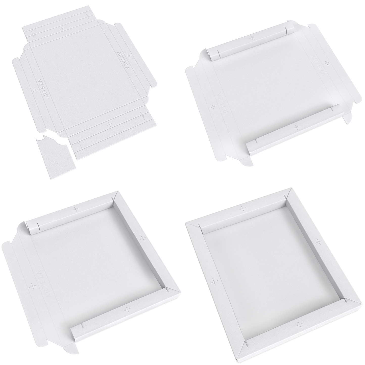 DIY Foldable Canvas Frame, Mixed Media, 7" x 8.6" - 20 Sheets