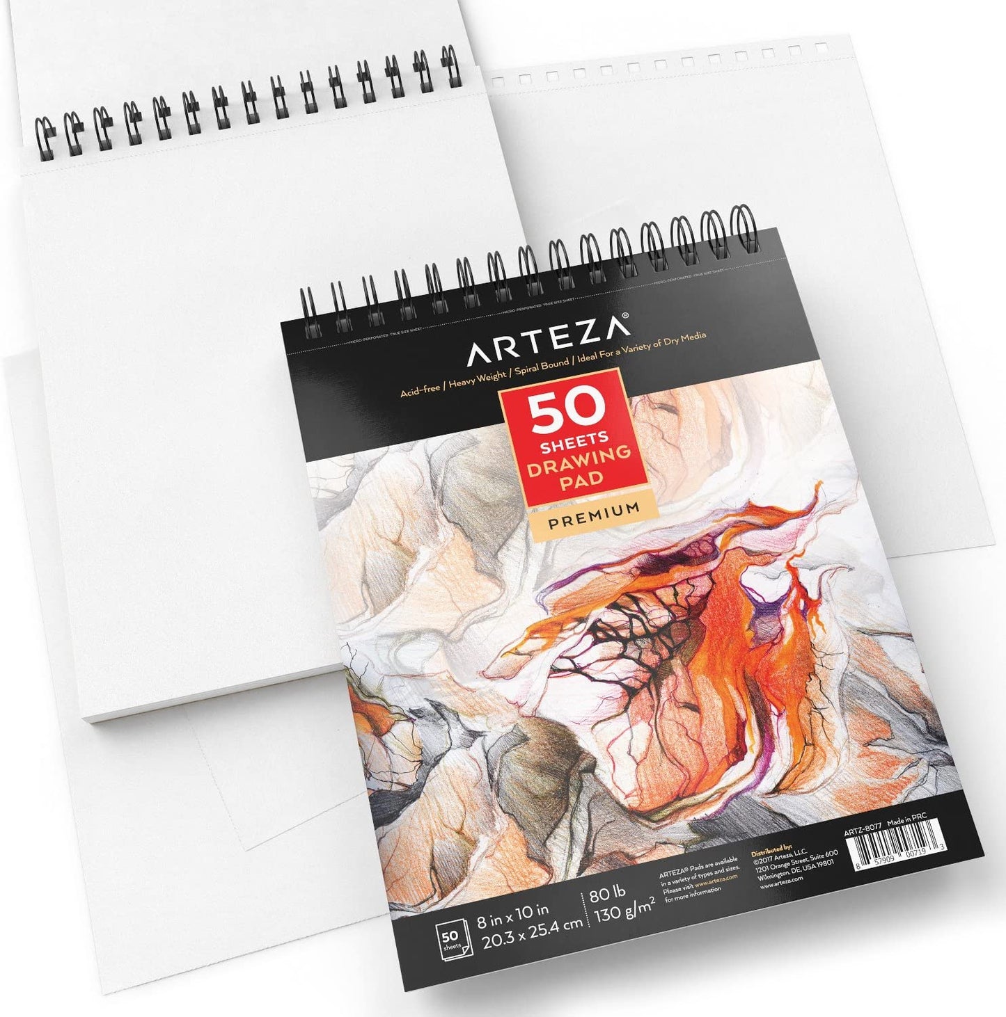 Drawing Pad, 8" x 10", 50 Sheets - Pack of 2