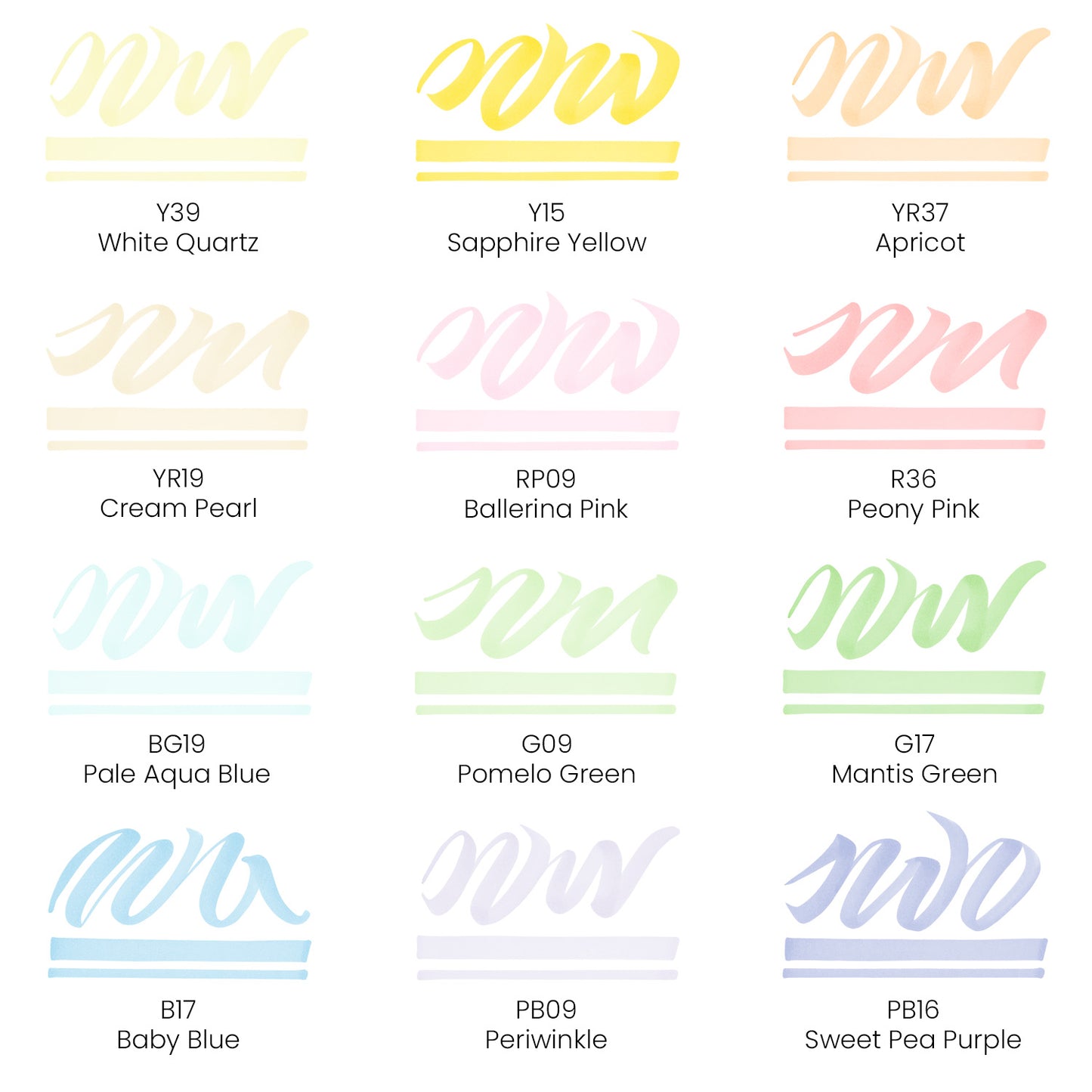 EverBlend™ Ultra Art Markers, Brush Nib, Pastel Colors - Set of 12