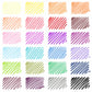Sherbet Felt Tip Pens Set of 24 Color Chart