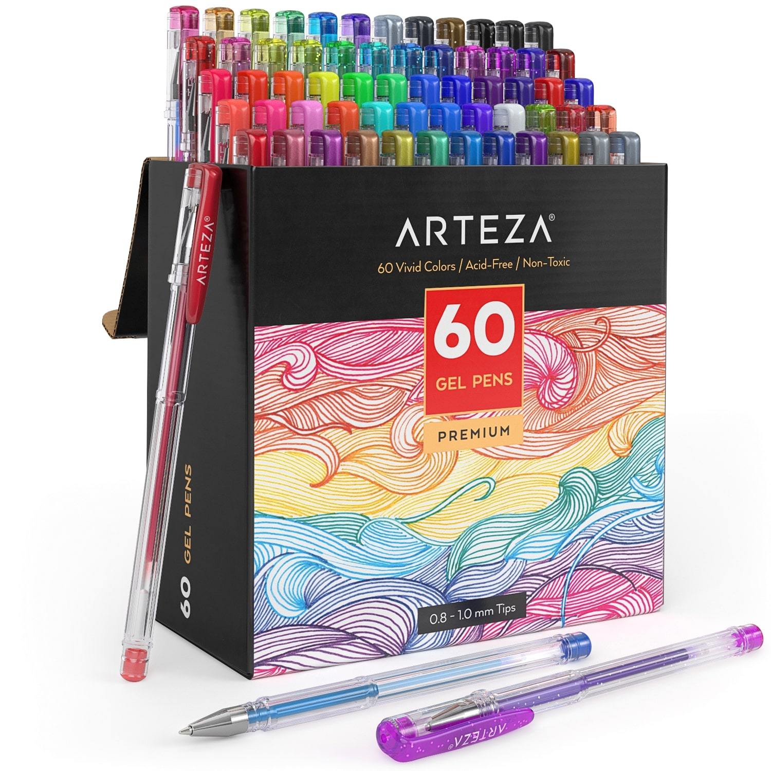Arteza Gel Ink Pen Refills (Set of 60)