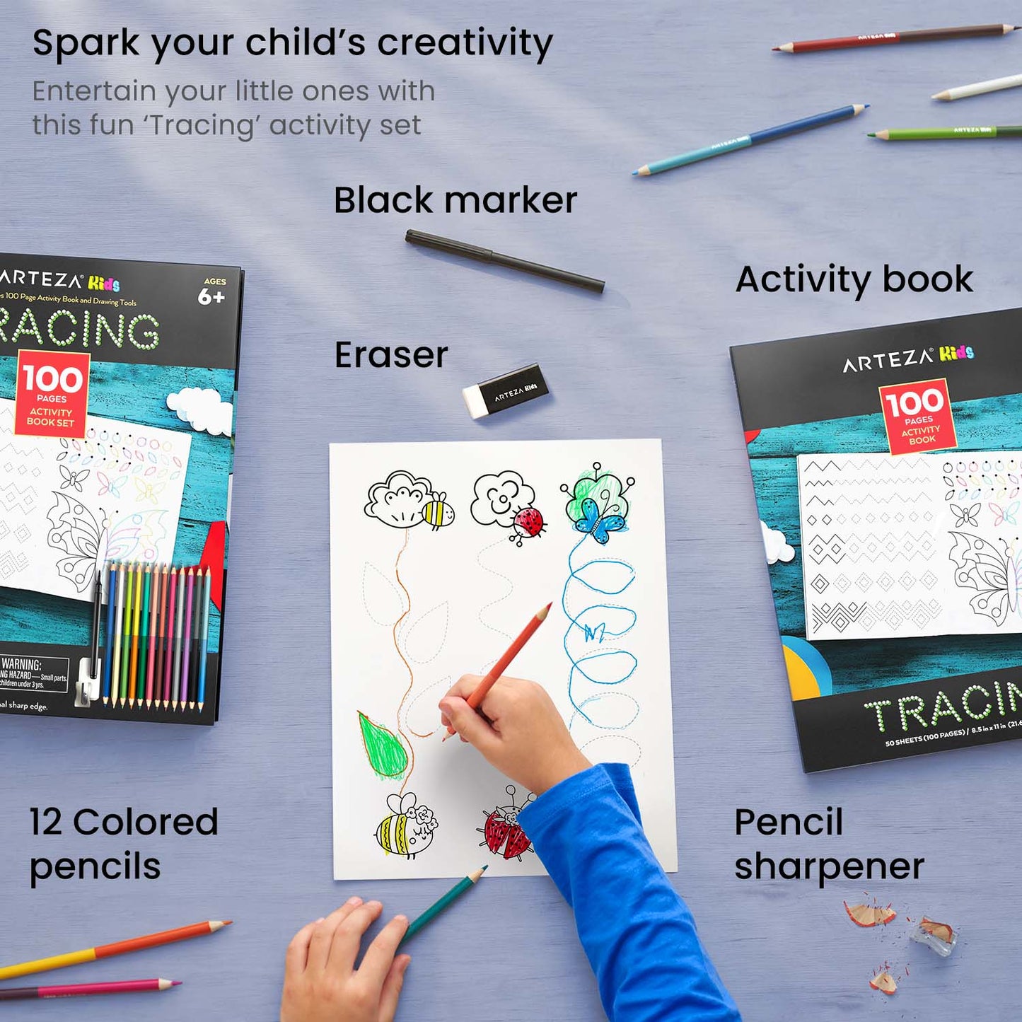 Kids Activity Book, Tracing