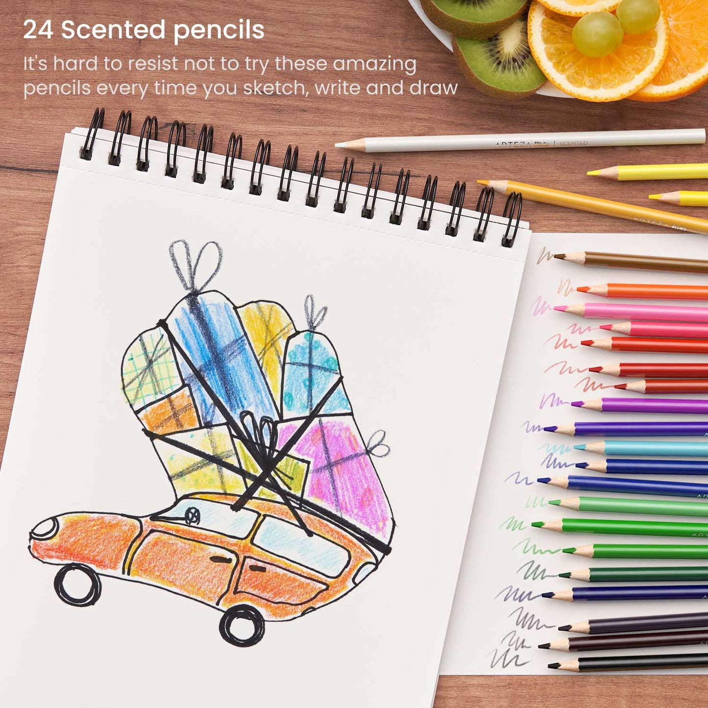 Kids Scented Colored Pencils - Set of 24