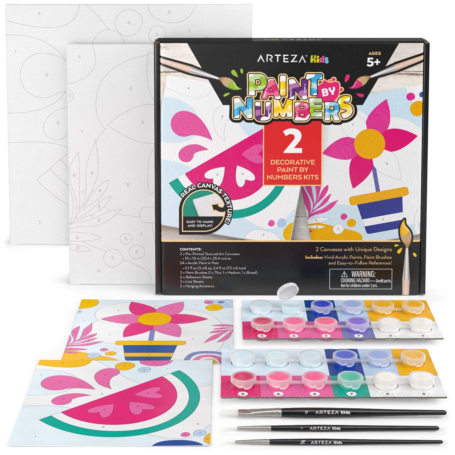  Pre-Framed Paint by Numbers Kit for Kids - Number Painting DIY  Craft Kits - 16x12 Inch Acrylic Oil Painting Set On Canvas for Boy, Girl,  Beginners, Colorful Sea Turtle : Arts