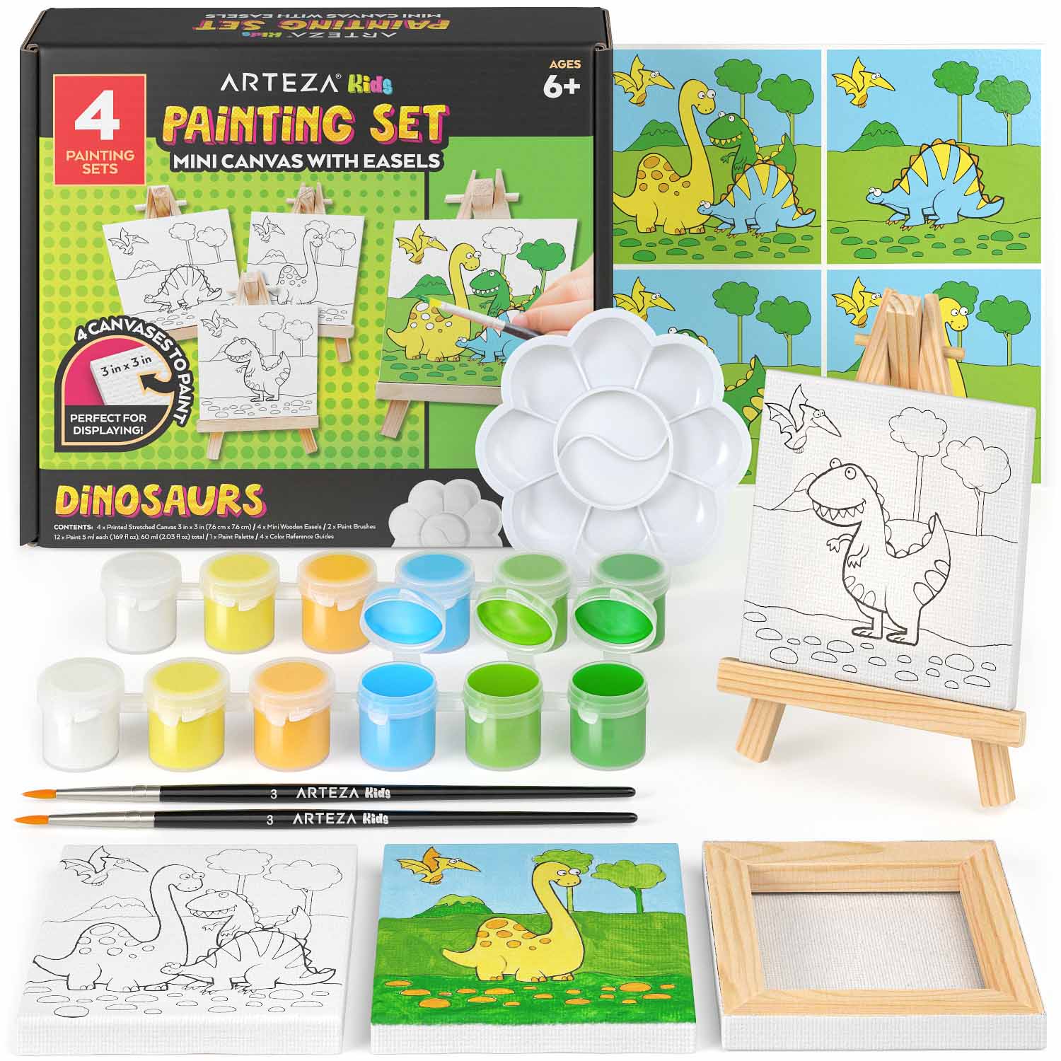 Kids Art Set Children's Painting Board Wooden Easel Drawing Board Gift  Present