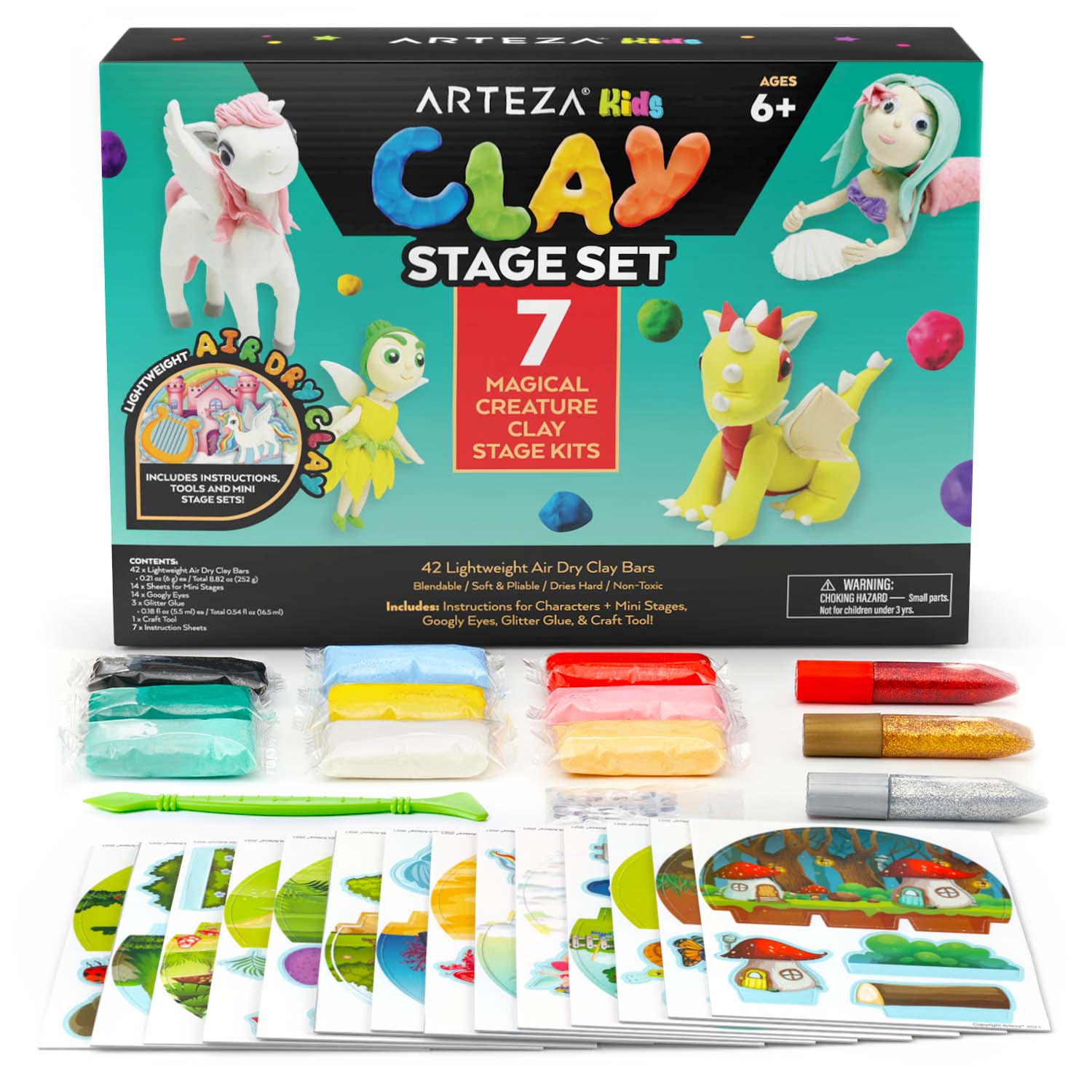 Arteza Kids Felt Craft Kit, Animals