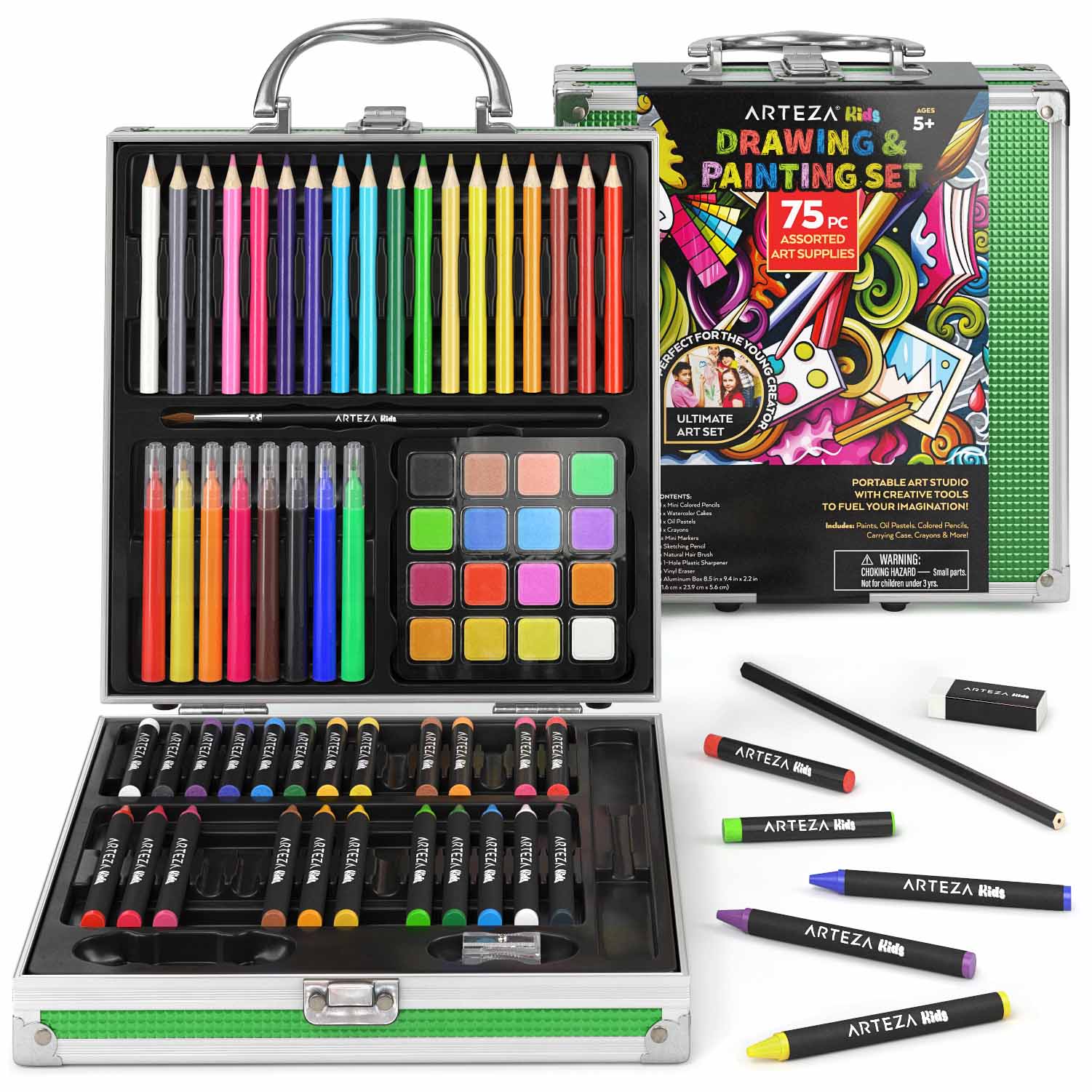  Drawing Supplies, Artists Drawing Set for Kids for