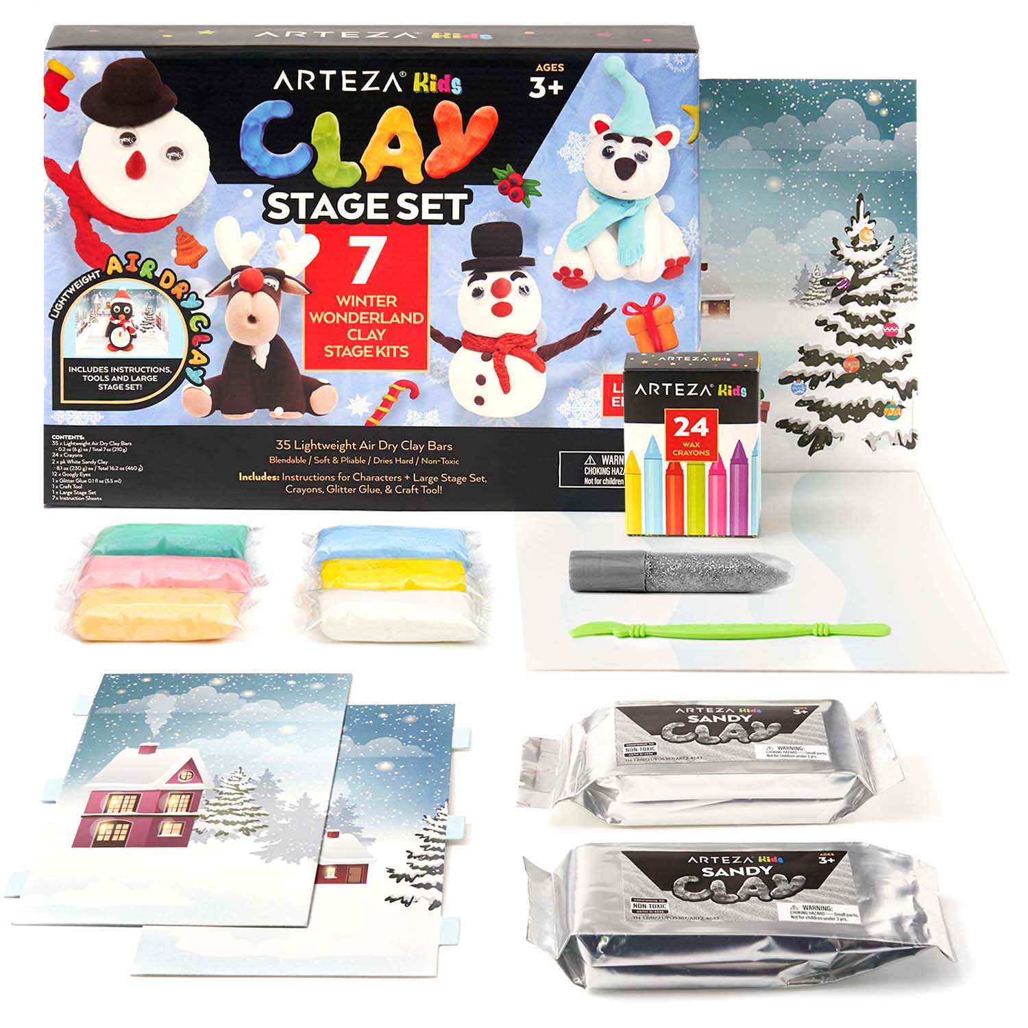 Arteza Kids Winter Wonderland Clay Stage Kit | Michaels