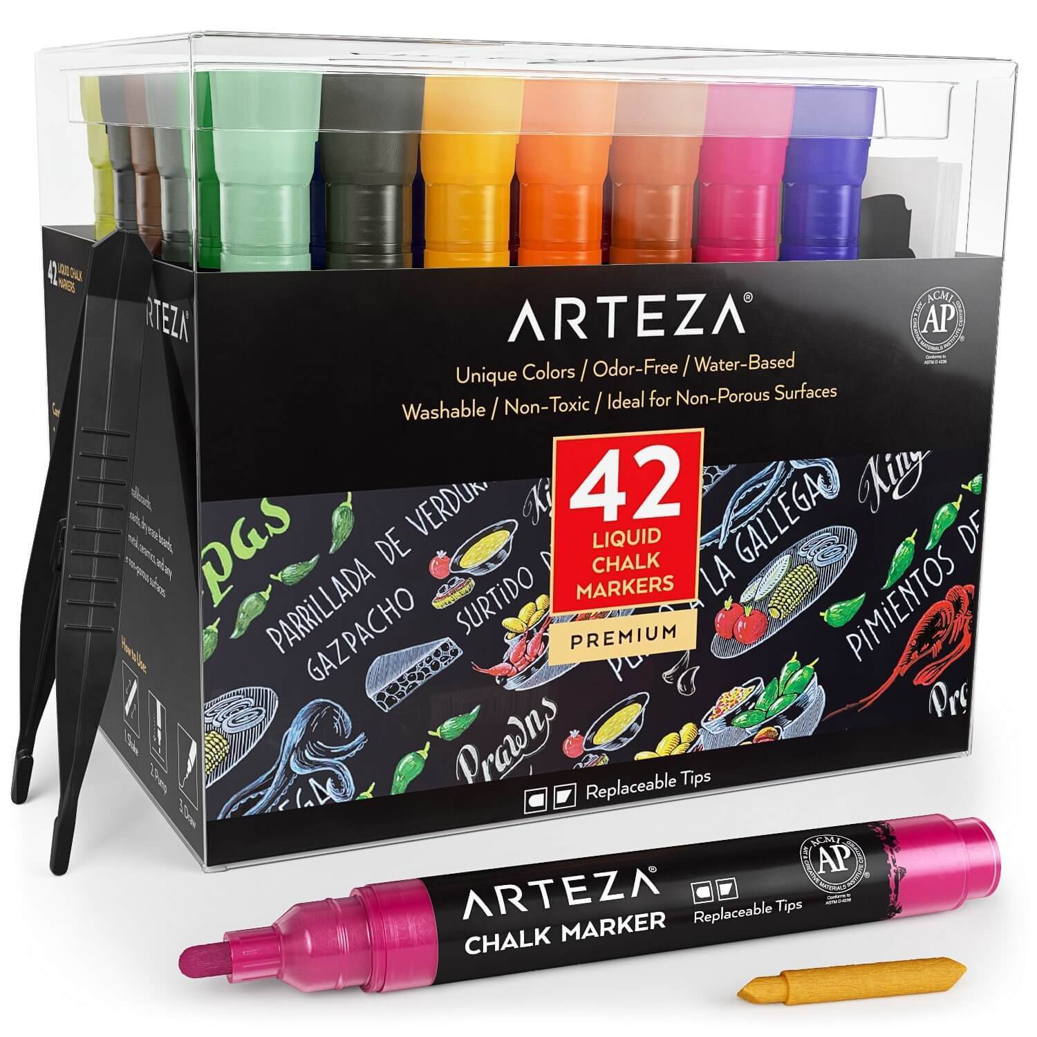 20 Chalk Markers + 20 Acrylic Markers Bundle