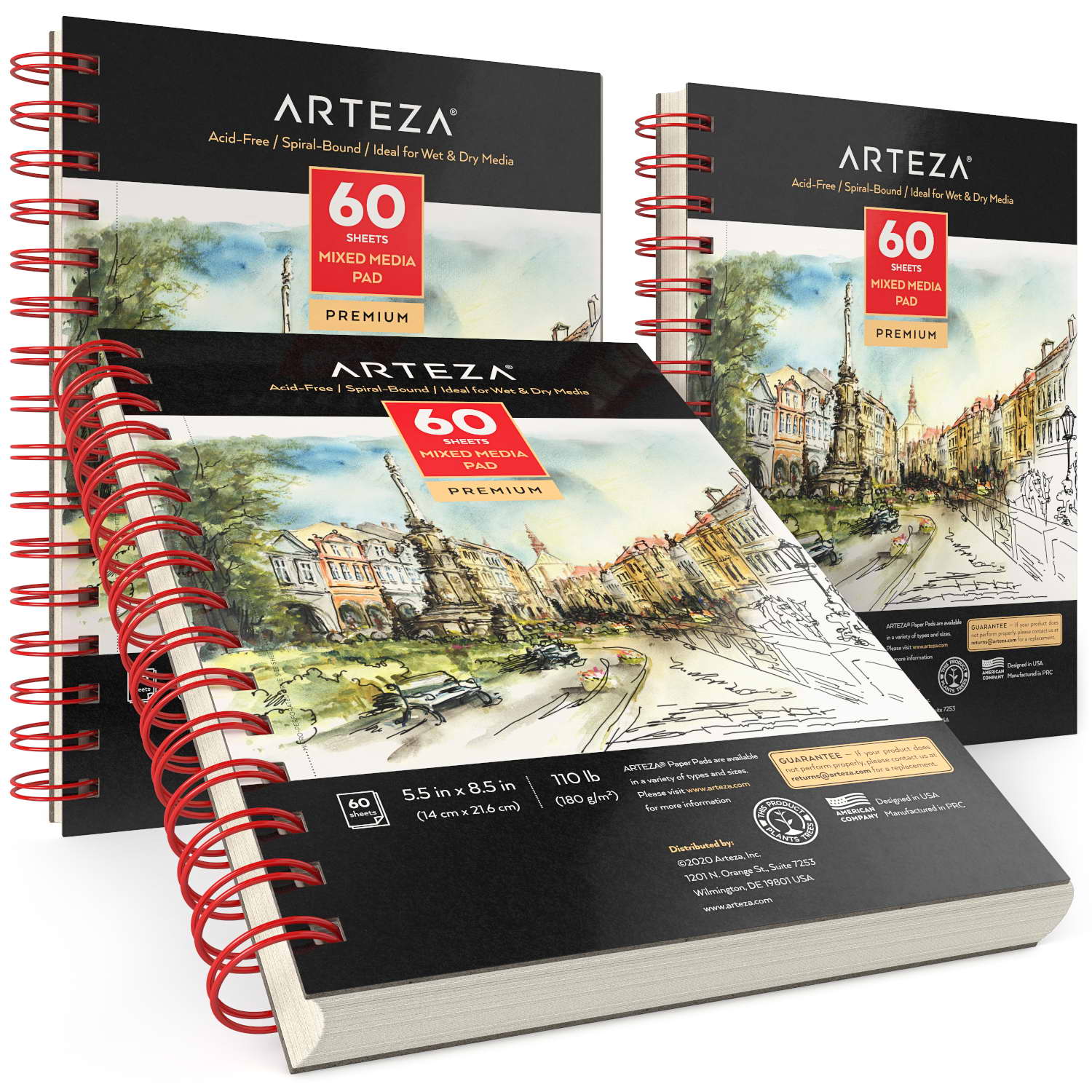 Arteza > 8.5 x 11 Sketchbook - Arteza: A Cherry On Top