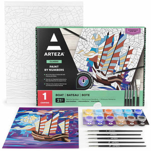 Paint by Numbers, Boat - Intermediate Level Kit