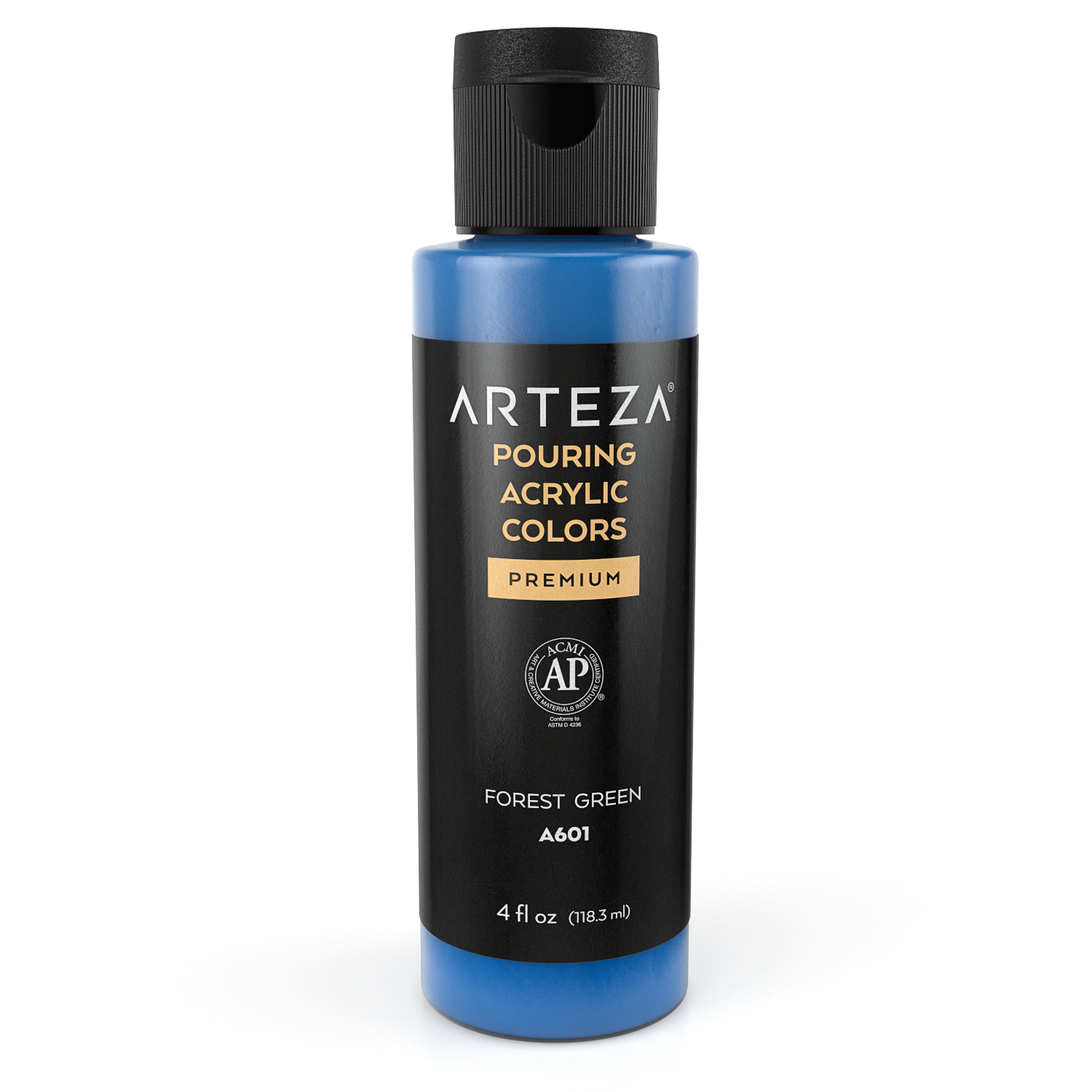 Pouring Acrylic Paint, Aqua Tones, 4oz Bottles - Set of 4