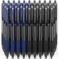 Retractable Gel Ink Pens, Black & Blue - 30 Pack