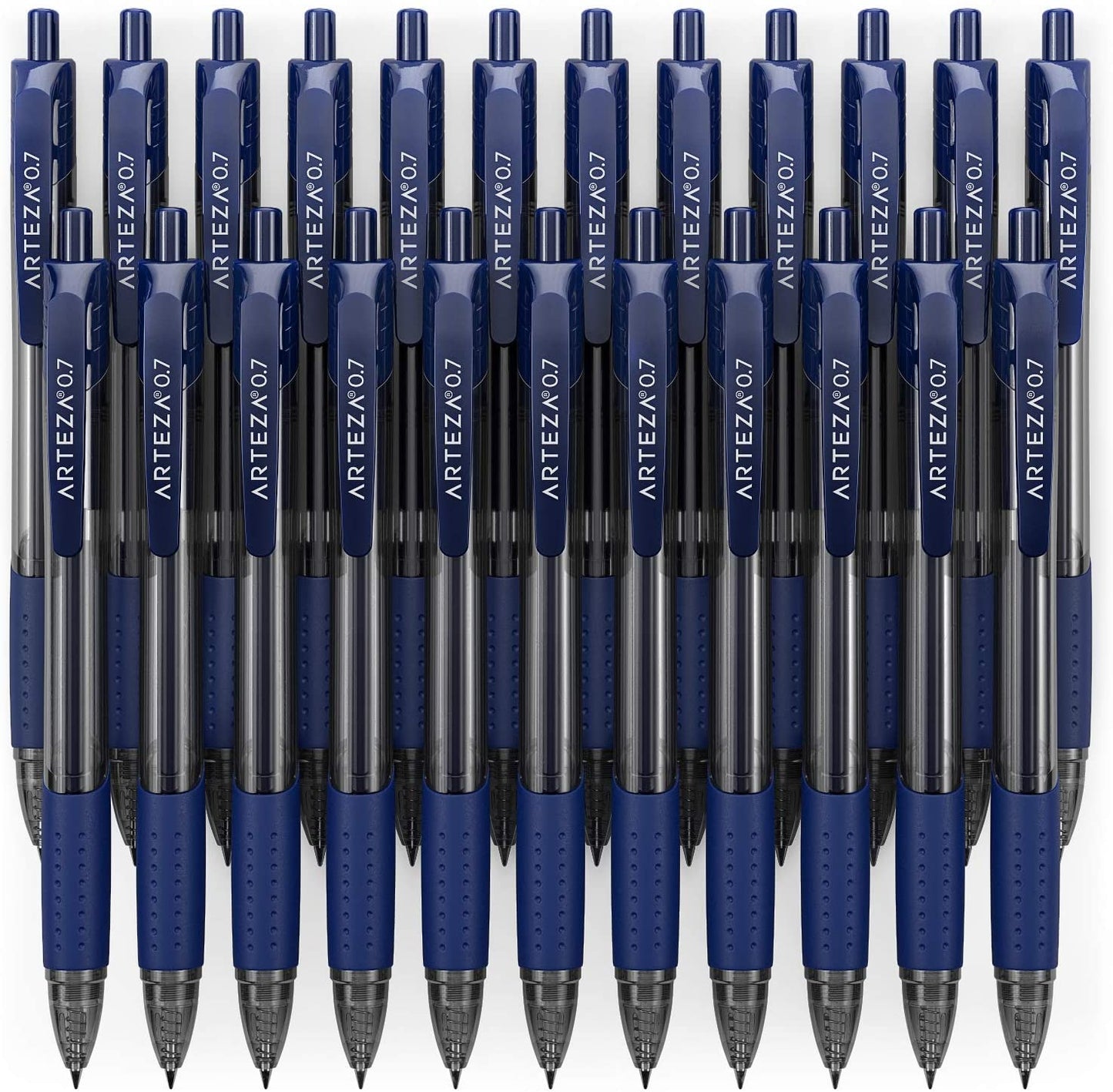 Retractable Gel Ink Pens, Blue - 24 Pack