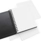 Watercolor Book, Spiral-Bound Black Hardcover, 5.5" x 8.5", 64 Pages - Pack of 3
