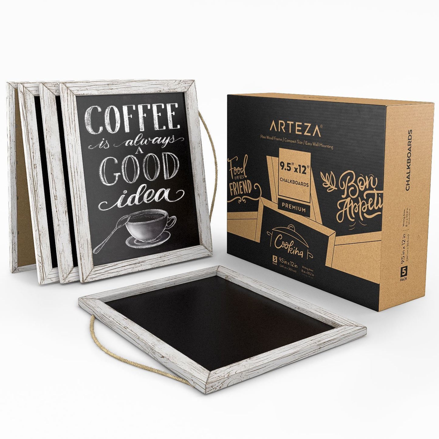 Rustic Chalkboards, 9.5" x 12" - Pack of 5