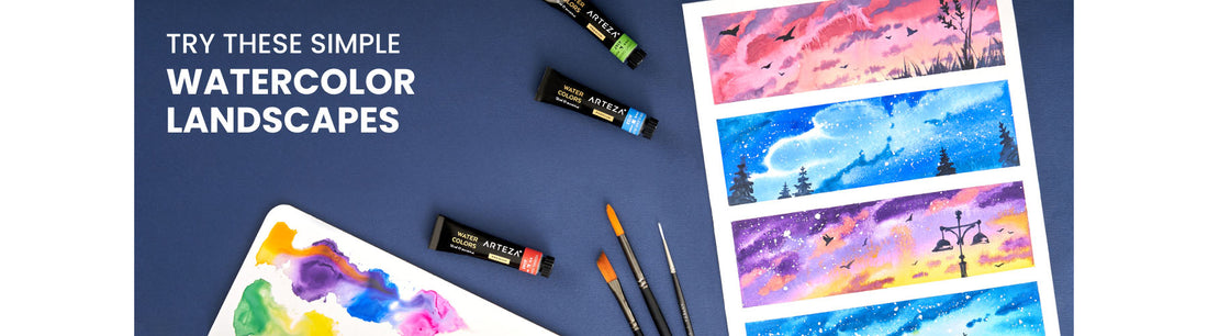 8 Watercolor Landscapes for Beginners