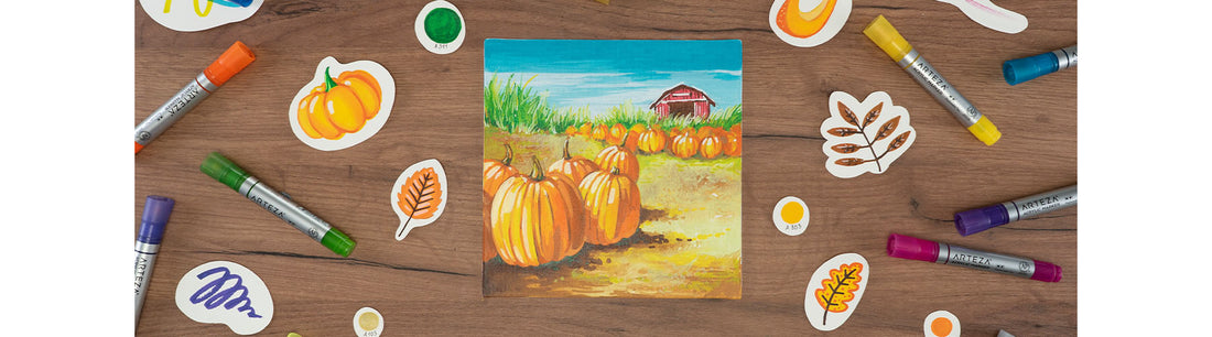 How to Draw a Pumpkin Patch