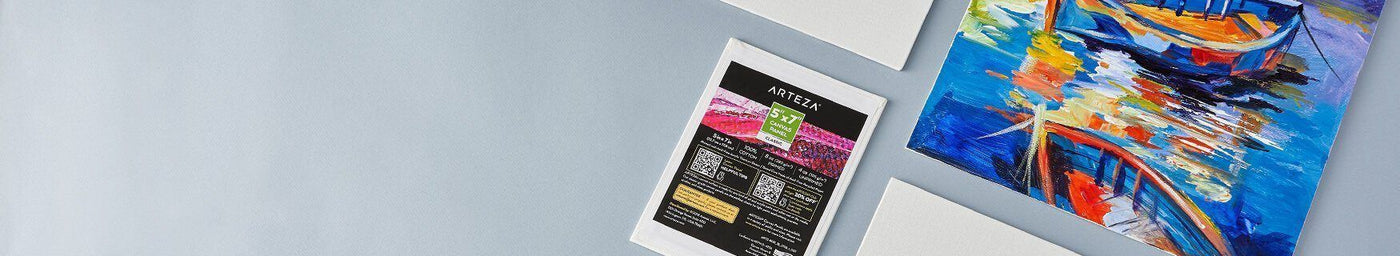 Arteza Paint Canvases For Painting, 19.81 X 19.81 Cm, Blank White Stretched  Canvas Bulk, 100% Fabric, 8 Oz Gesso-primed, Art Supplies For Adults And  Teens, Acrylic Pouring And Oil Painting - Arts