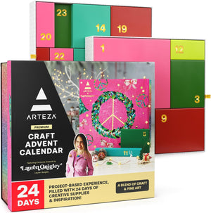 ARTEZA Craft Advent Calendar 2024 (24 Days) curated by Lauren Quigley