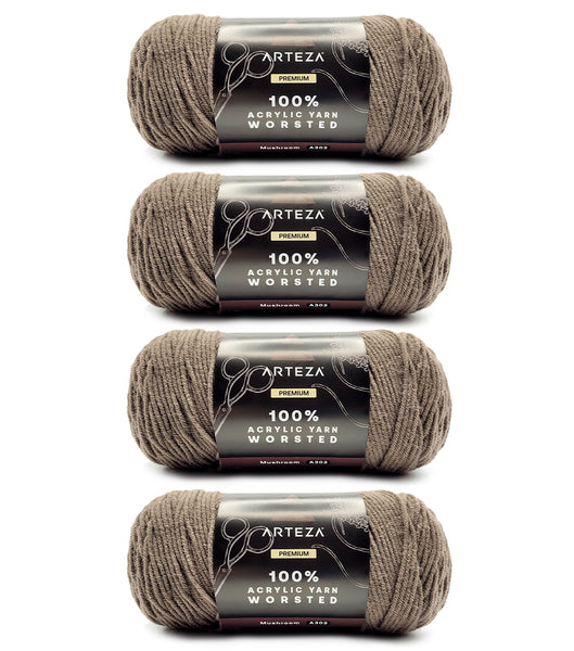 100% Acrylic Yarn, Worsted, Holly Jolly - 4 Pack –