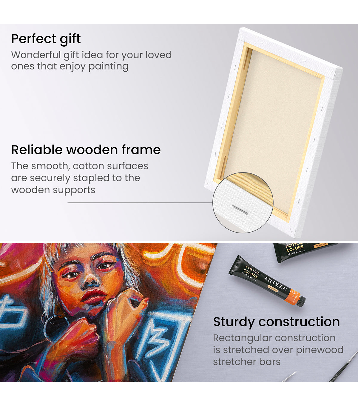 8 x 10 Canvas Panels - 12 Pack* – Artistik Art Materials