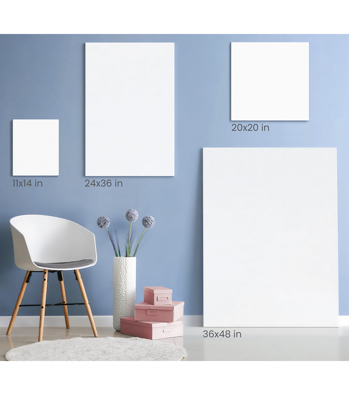 Stretched White 24x36 Canvas Boards for Painting, Artists, Acrylic