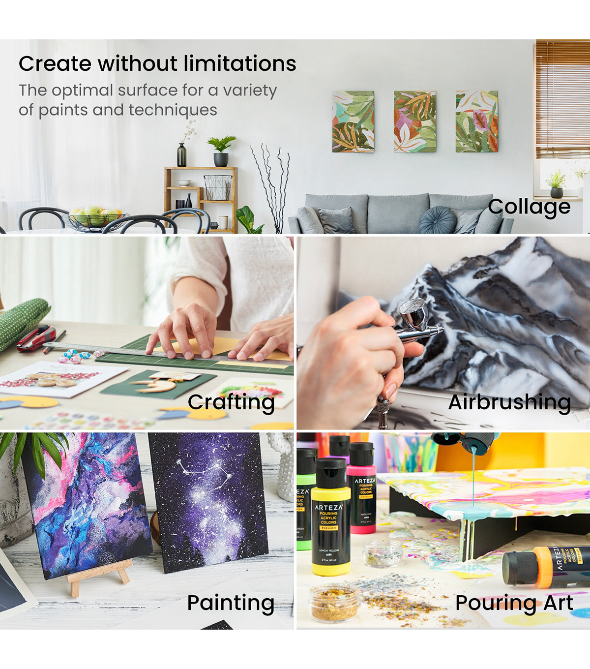 Bulk Pack 5 x Art & Craft Canvas Panel A3, Shop Today. Get it Tomorrow!