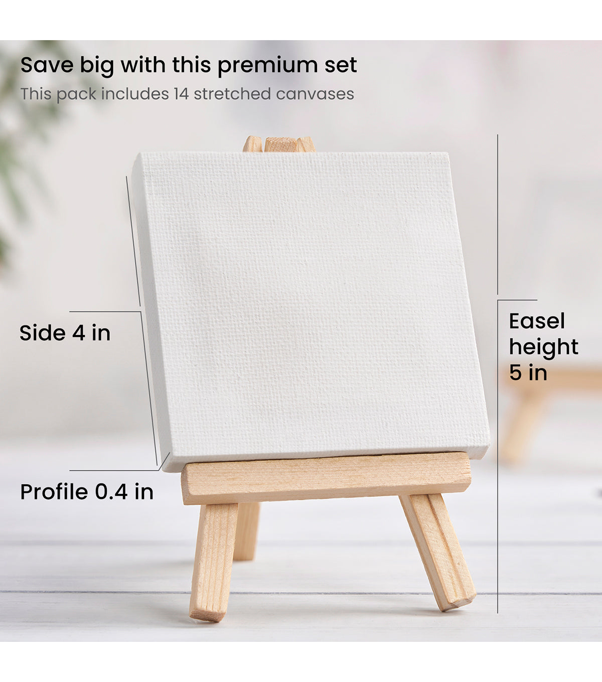 32Pcs Mini Canvas and Easel Set, FHDUSRYO 4x4 inch Mini Canvases for  Painting, 10 Small Canvas with 10 Easels 10 Paintbrushes 2 Palettes, Art  Painting
