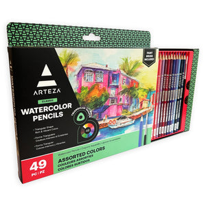 Watercolor Pencils, Triangle Shaped - Set of 48