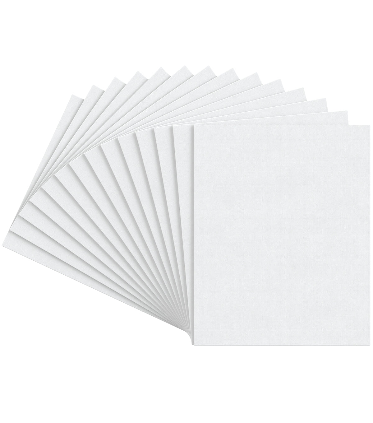 Arteza 16x20 White Blank Canvas Panels, Bulk Pack of 14, Primed, 100% Cotton Fo
