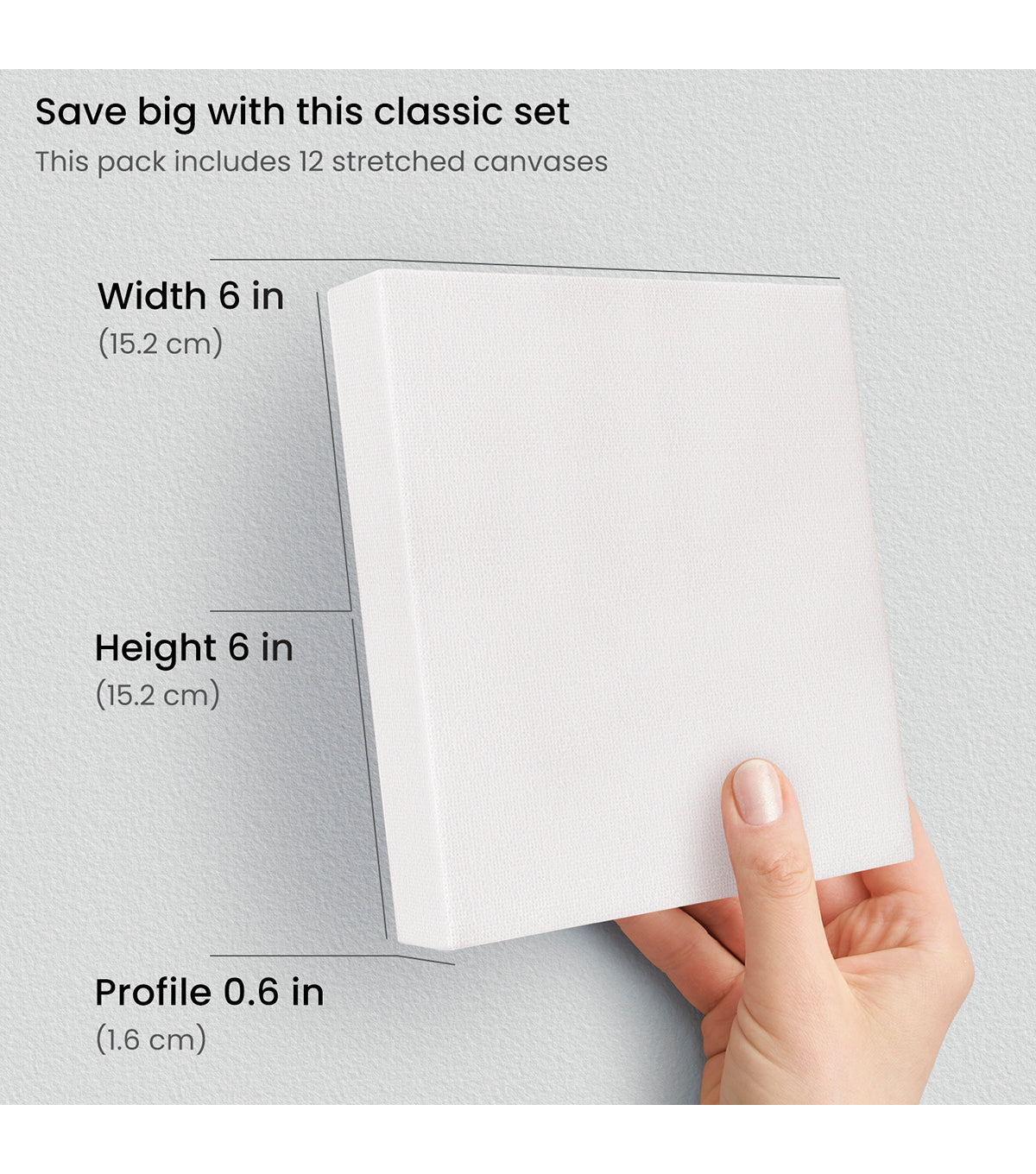 Paint Canvases For Painting, Pack Of 2, 6 X 6 Inches, Blank White Stretched  Canvas Bulk, 100% Cotton, Art Supplies For Adults And Teens, Acrylic Pouri