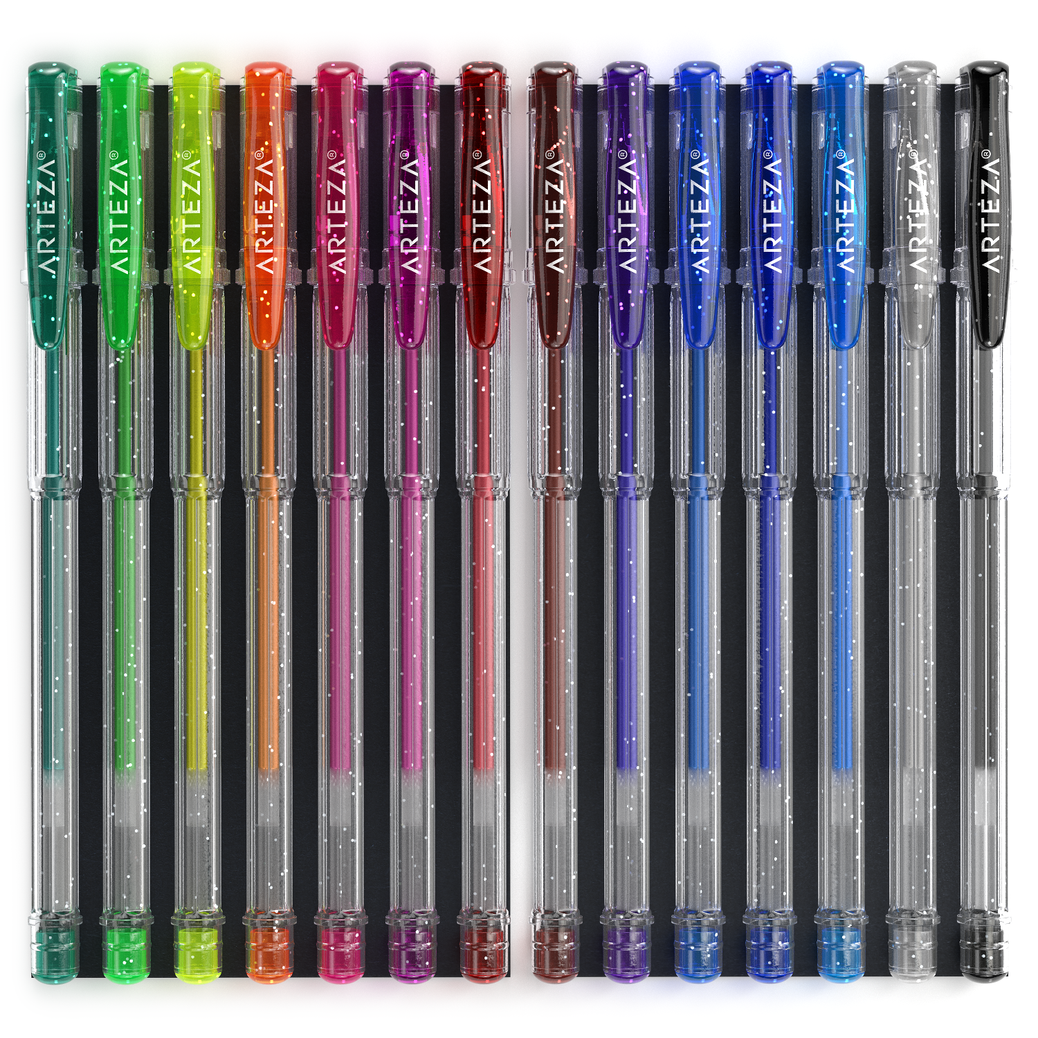  Glitter Gel Pens, 100 Color Glitter Pen Set for