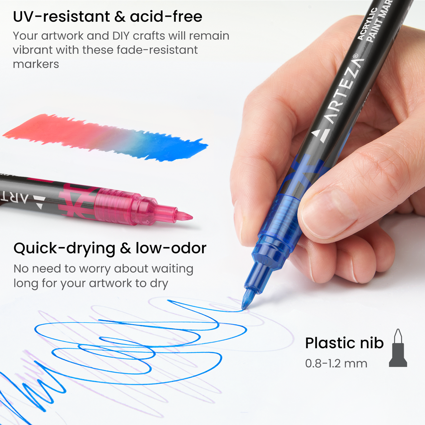 Are Arteza Acrylic Paint Markers Worth It? [HONEST REVIEW+OPACITY TEST] 